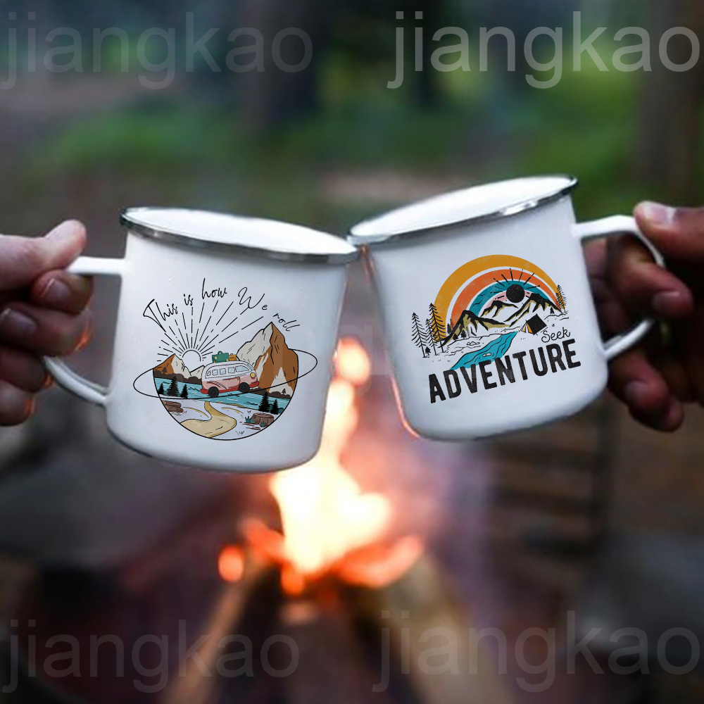 Outdoor Adventure Friends - 이것이 바로 우리들의 스타일입니다 프린트된 캠퍼