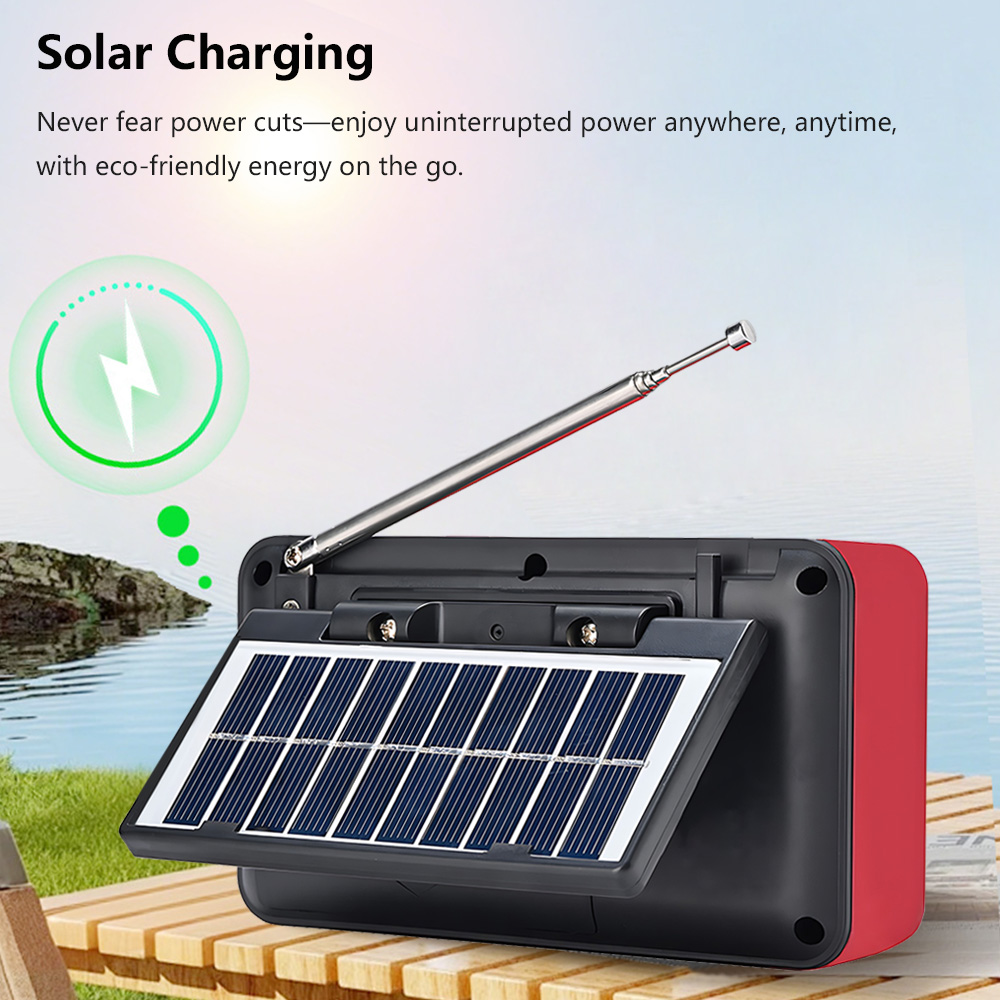 태양광 휴대용 FM 라디오 충전식 블루투스 스피커 US - Emergency Radio Solar 리뷰 및 가격