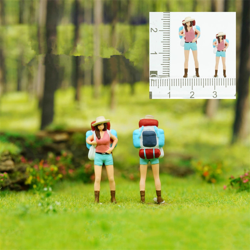 1/64 레진 페인팅 수제 3D 1/87 배낭 여행자  - Outdoor Adventure Movies 리뷰 및 가격
