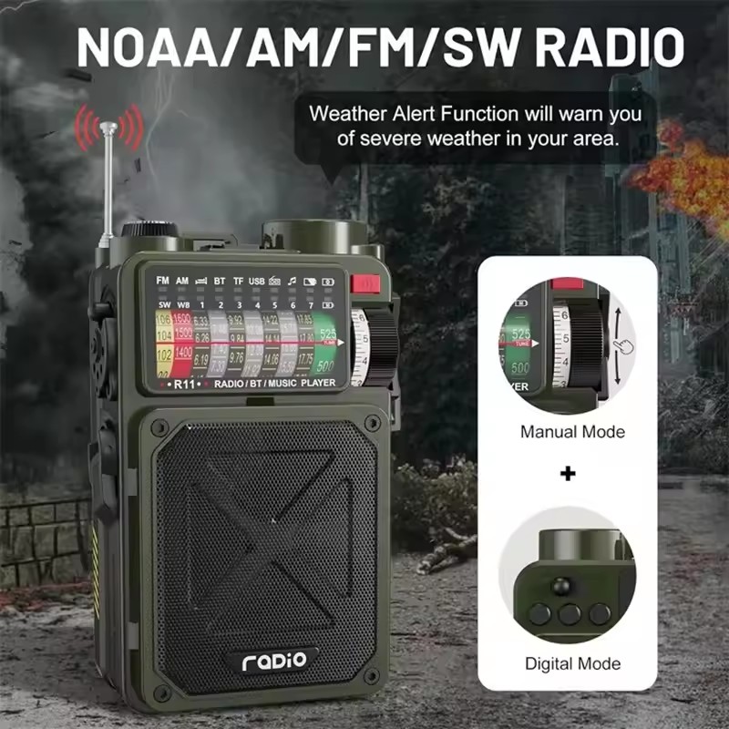 수동식 비상 태양열 블루투스 야외 캠핑 알람 라디오 손 - Emergency Radio Solar 리뷰 및 가격