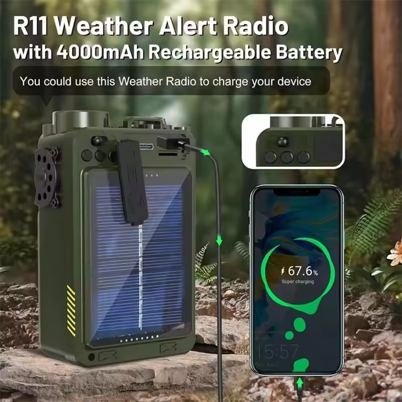 수동식 비상 태양열 블루투스 야외 캠핑 알람 라디오 손 - Emergency Radio Solar 리뷰 및 가격