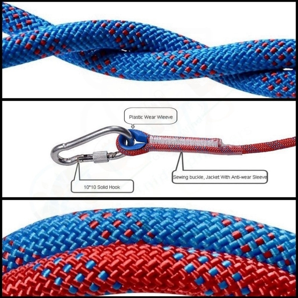 도구용 두꺼운 10mm 안전 로프 고강도 정적 정적 암 - Rope Climbing Static 리뷰 및 가격