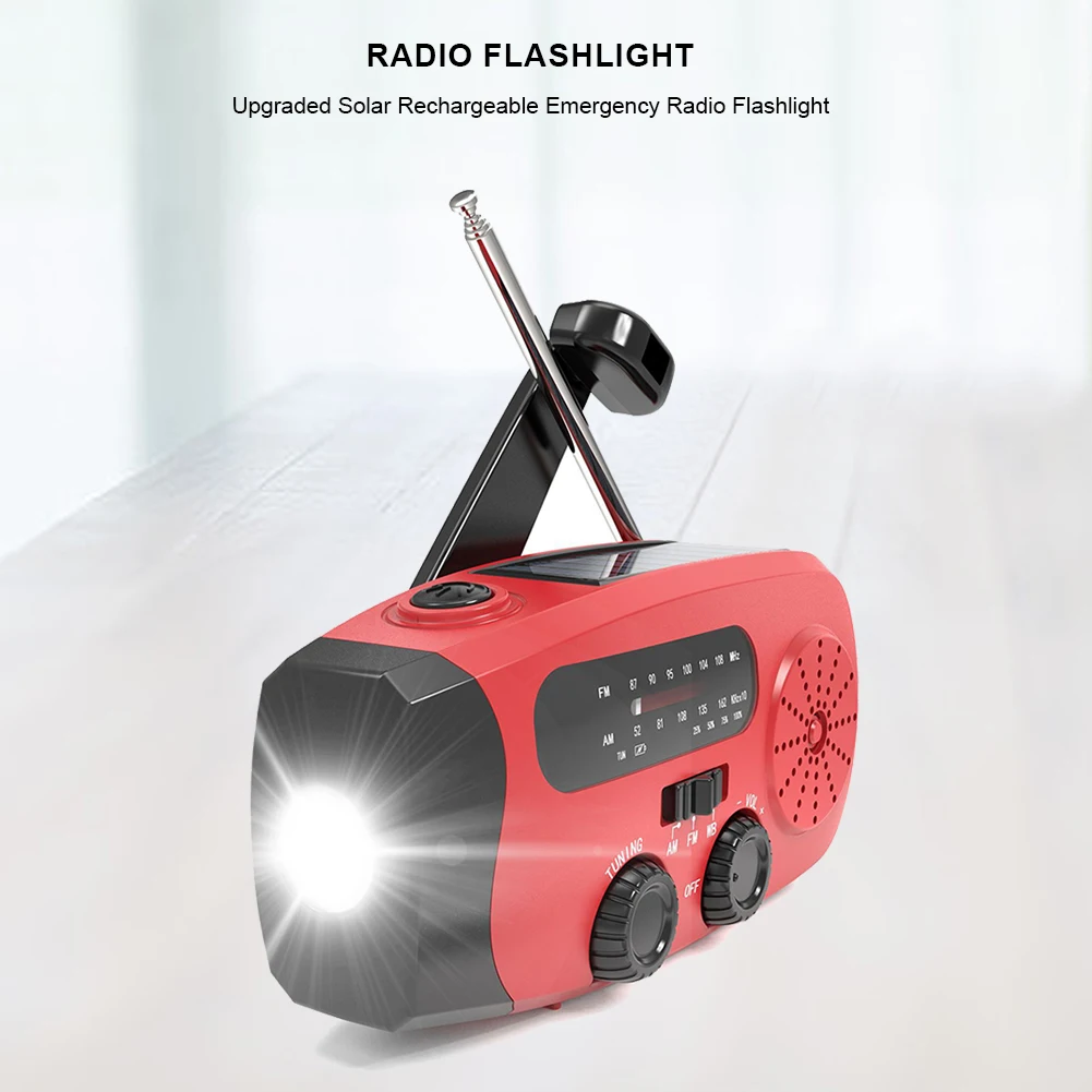 휴대용 비상 크랭크 라디오 FM/AM/WB 날씨 라디오 - Emergency Radio Solar 리뷰 및 가격