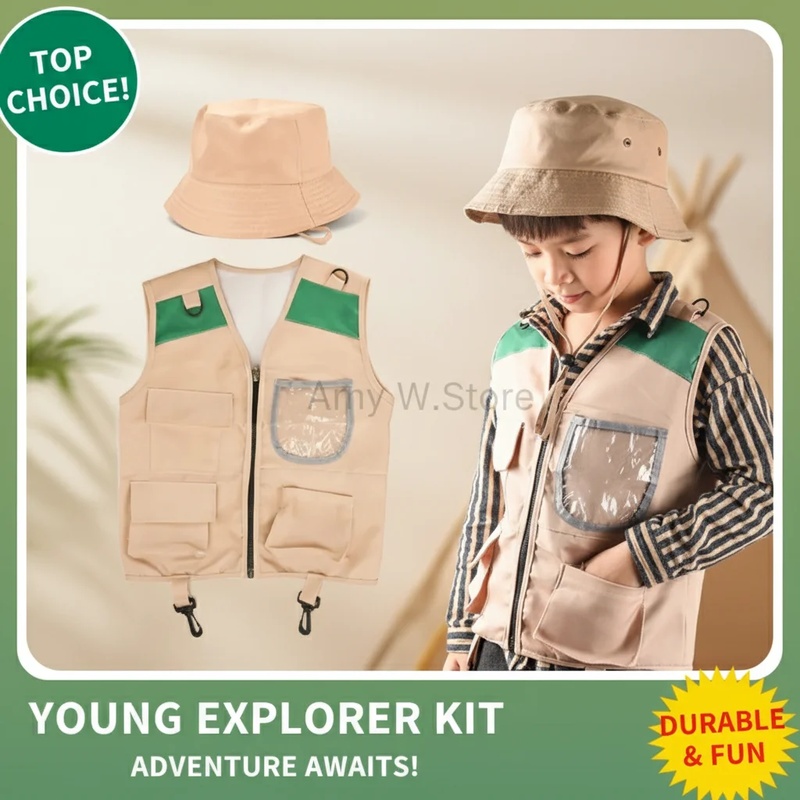 COSKids 사파리 탐험가 조끼 & 모자 세트, 남아 - Outdoor Adventure Movies 리뷰 및 가격