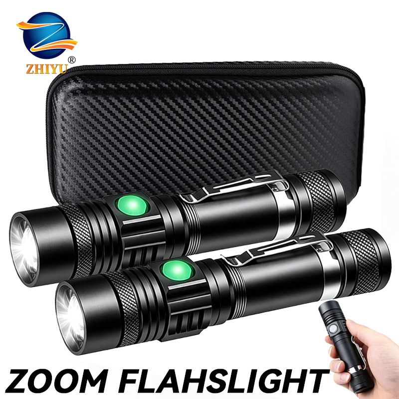 T6 LED 충전식 손전등, 18650 줌이 가능한 토 - Outdoor Adventure Hiking 리뷰 및 가격