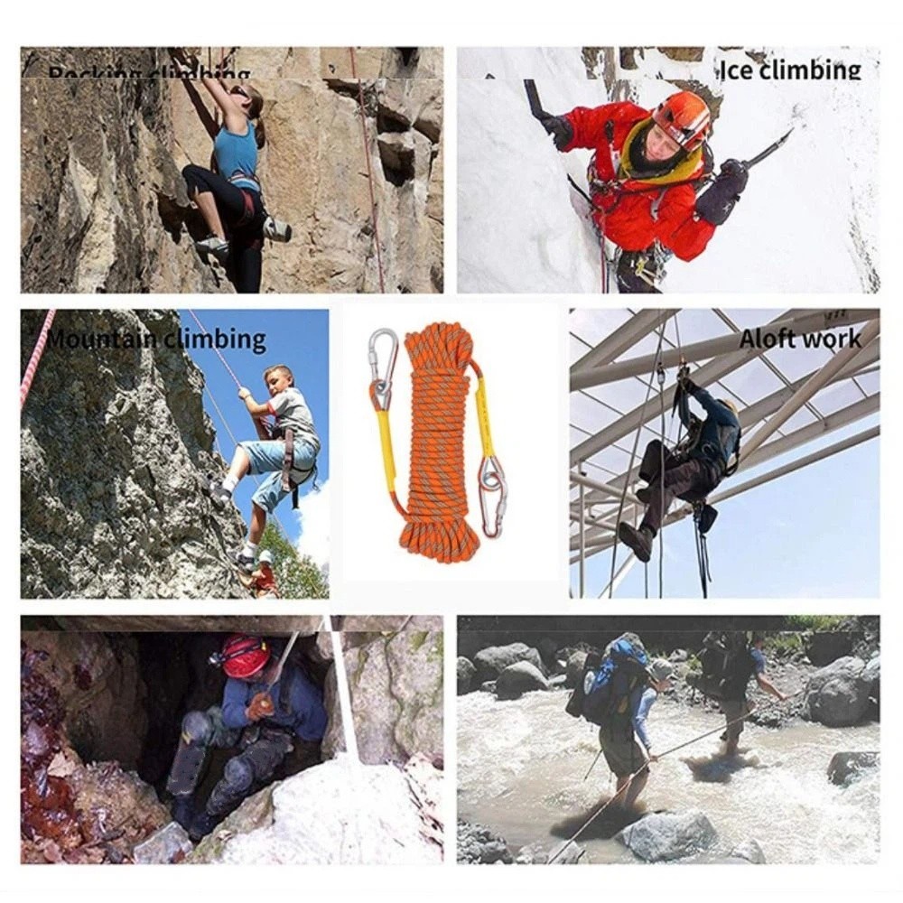 두꺼운 10mm 안전 로프 고강도 정적 암벽 등반 로프 - Rope Climbing Static 리뷰 및 가격
