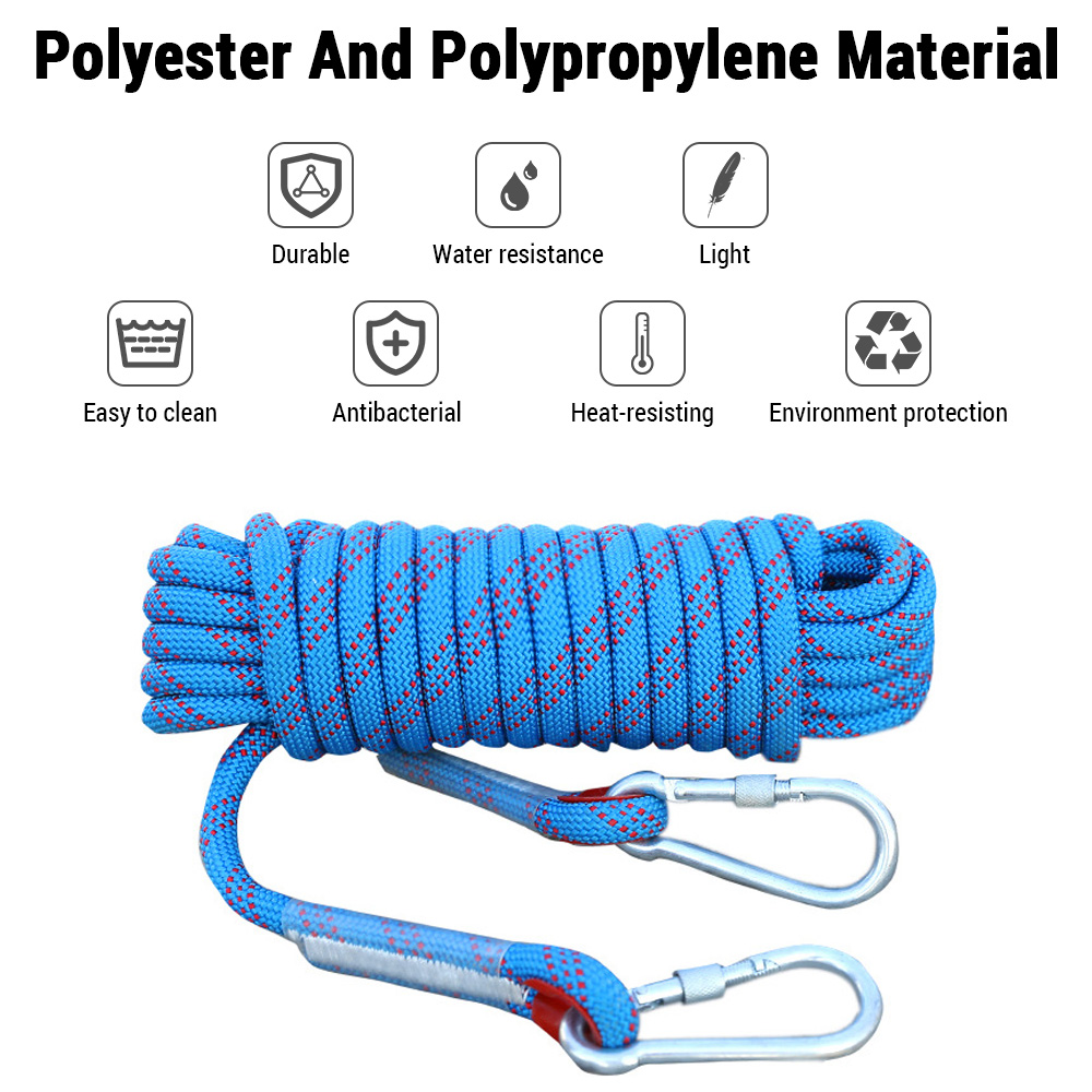 10mm 등산 로프 10M/20M/30M 더블 후크 내 - Rope Climbing Static 리뷰 및 가격