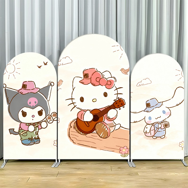 2D 플랫 아치형 배경 커버 싱글 레이어 비신축성 원단 - Outdoor Adventure Friends 리뷰 및 가격