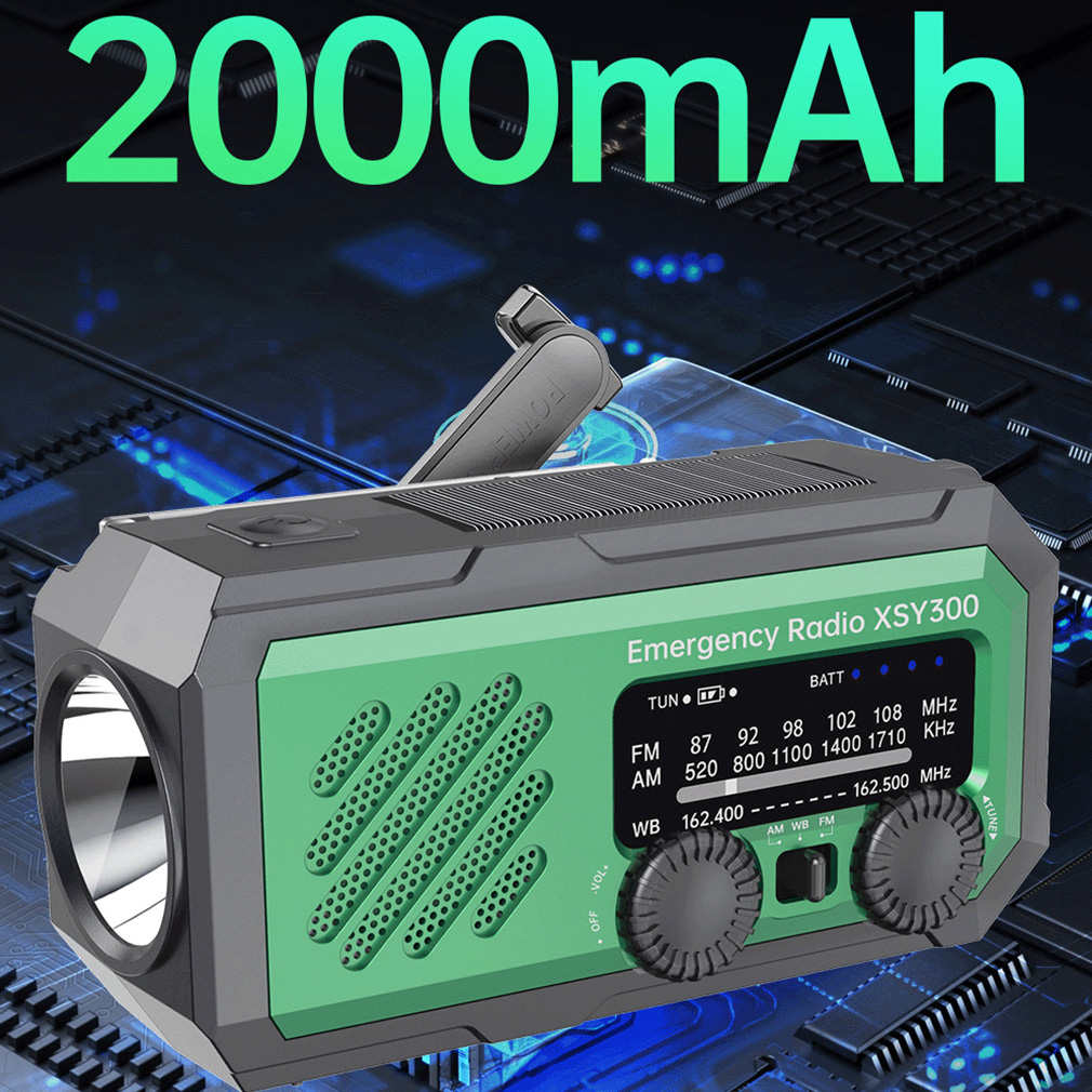 새로운 2000mAh 비상 라디오 LED 조명이 있는  - Emergency Radio Solar 리뷰 및 가격